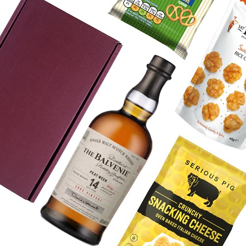 The Balvenie The Week of Peat 14 year old Whisky Nibbles Hamper